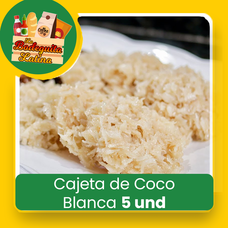Cajeta de Coco Blanca 5 Unds