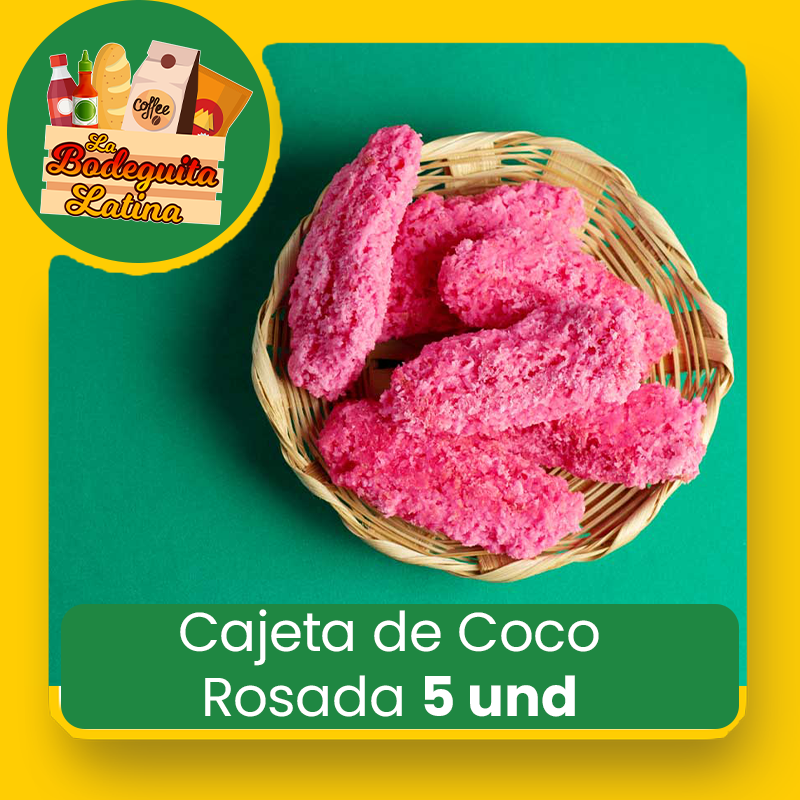 Cajeta de Coco Rosada 5 Und