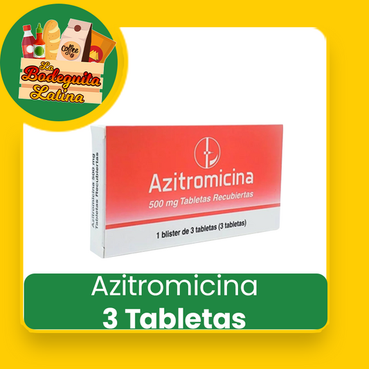 Azitromicina 500mg 3 Tabletas