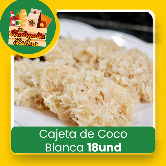 Cajeta de Coco Blanca 18Unds