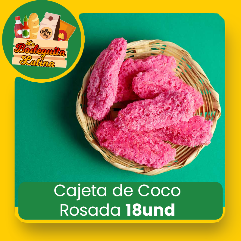 Cajeta de Coco Rosada 18Und