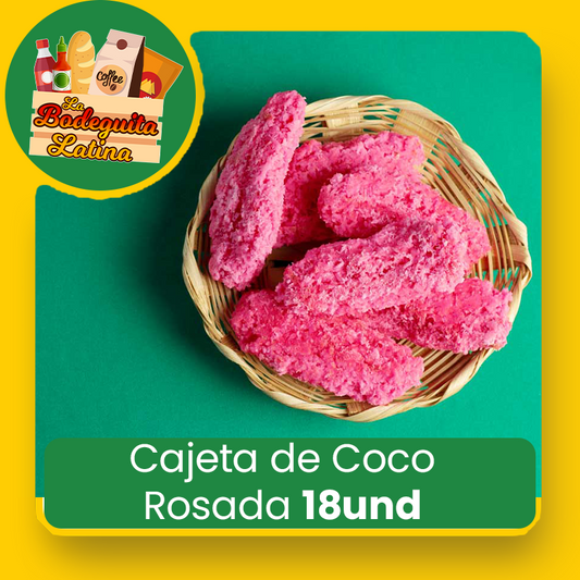 Cajeta de Coco Rosada 18Und