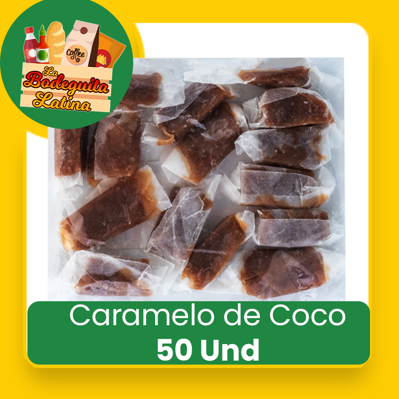 Caramelo de Coco Tradicional 50 Unidades – La Bodeguita Latina