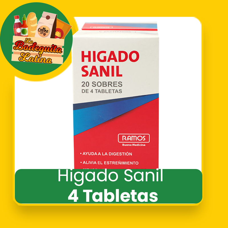 Higado Sanil 4 Tabletas